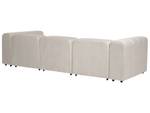 Canapé 3 places avec ottoman FALSTERBO Beige - Textile