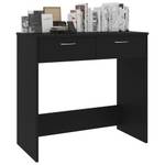 Schreibtisch Schwarz - Holzwerkstoff - Massivholz - 80 x 75 x 80 cm