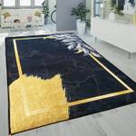 Tapis Feuille Gold Noir - 120 x 180 cm