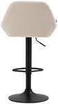 Tabouret de bar Braga Lot de 2 Crème