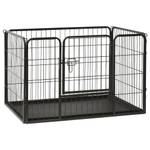 Hunde-Laufstall 295858 Schwarz - Metall - 31 x 42 x 1 cm