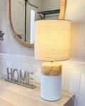 Tischlampen ALZEYA Beige - Braun - Weiß - Keramik - 20 x 43 x 20 cm