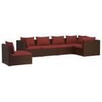 Salon de jardin (lot de 6) 3013636-3 Marron - Rouge - Brun rouge