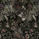 Fototapete Sepia Blätter Muster 150 x 300 x 150 cm