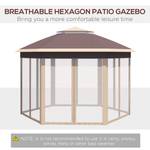 Faltpavillon 84C-120MX Metall - 405 x 285 x 405 cm