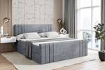 Boxspringbett IDRIKO-Z Hellgrau - Breite: 120 cm - H4