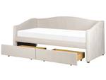 Einzelbett VITTEL Beige - Creme