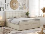 Boxspringbett FAST Beige - Breite: 160 cm - H4