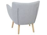 Fauteuil DRAMMEN Gris - Gris lumineux - Chêne clair