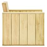 Garten-Sofagarnitur Braun - Massivholz - Holzart/Dekor - 75 x 31 x 75 cm