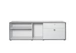 Büroregal Infinity Weiß - Holz teilmassiv - 183 x 60 x 42 cm