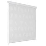 Store roulant de douche Gris - Blanc - Largeur : 100 cm