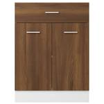 Unterschrank 3016496-1 Braun - Eiche Dunkel - 60 x 81 cm