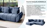 Ecksofa Kordelia Blau