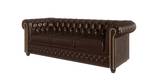 Chesterfield Perry Sofa 3 sitzer Braun