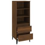 Highboard DE9855 Eiche Schwarzbraun Dekor