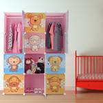 Steckregal Kinderzimmer mit Motiv Hellrosa - Orange - Pink