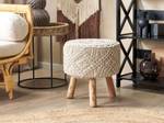 Hocker MANZAI Beige - Braun - Naturfaser - 40 x 44 x 40 cm