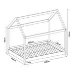 Kinderbett Cerro Grau - 126 x 135 cm