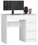 Bureau d'ordinateur A-7 droit CLP Blanc