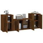 TV-Schrank 3er Set D196 Eiche Schwarzbraun Dekor