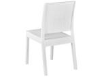 Chaise de jardin FOSSANO Blanc - Lot de 4