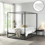 Lit à baldaquin Kristianstad et matelas Largeur : 145 cm