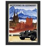 Bilderrahmen Poster Motoring in Germany Schwarz