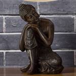 Statue Thai Buddha Denker Braun - Kunststoff - 8 x 18 x 13 cm