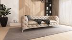 Chesterfield Sofa 3-Sitzer Marko Beige