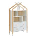 Commode TIPI  blanc  3 tiroirs 81cm Blanc - Bois massif - 30 x 140 x 80 cm