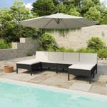 Garten-Lounge-Set (6-teilig) 3009677-4 Schwarz - Creme - Weiß