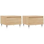 Couchtische 2er Set D316 Eiche Sonoma Dekor - Anzahl Teile im Set: 2