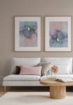 Aquarell Pink Marmor Poster