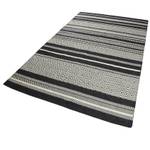 Kurzflorteppich Hudson Kelim Beige - Schwarz - 160 x 230 cm