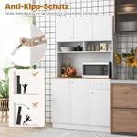 Küchenschrank VH32067PQ-IT+DE Weiß - Holzwerkstoff - 40 x 181 x 100 cm