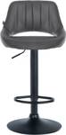 Tabouret de bar Milet Gris - Noir