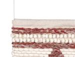 Suspension murale en tissu SAIF Beige - Rouge - Fourrure véritable - 43 x 90 x 1 cm