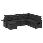 Gartensitzgruppe K4688(7-tlg) Schwarz - Massivholz - 69 x 62 x 55 cm