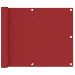 Écran de balcon 3016497-4 Rouge - Profondeur : 75 cm