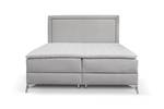 Boxspringbett Joy Bonellfederkern Grau - Breite: 180 cm