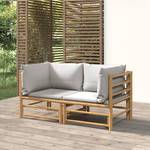 Garten Ecksofa 3028491-7 (2er Set) Hellgrau