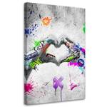 KUNSTDRUCK Graffiti Heartbeat 60 x 90 cm