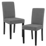 Lot de 2 Chaises Den Haag Gris - Textile - 42 x 90 x 48 cm