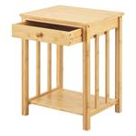 Table de chevet Ranua avec tiroir Beige - Bambou - 40 x 51 x 35 cm