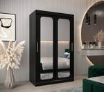 Armoire à portes coulissantes promo t3 Noir - Largeur : 120 cm - 2 porte