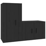 TV-Schrank 2er Set D226 Schwarz