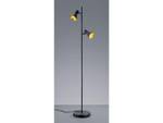 LED Stehlampe dimmbar Schwarz Gold Schwarz - Gold - Metall - 34 x 144 x 34 cm