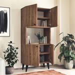 Beistellschrank Nes Braun - Holzwerkstoff - 60 x 135 x 32 cm