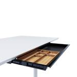 Schreibtisch Schublade SL - Schwarz Schwarz - Metall - 27 x 4 x 76 cm